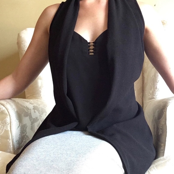 Zara Striped Pencil Skirt With Slit - Picture 3 of 5